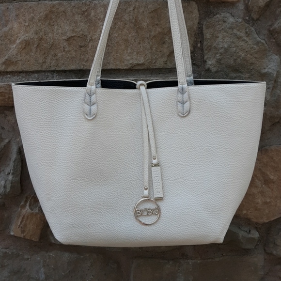 BCBG Handbags - BCBG REVERSIBLE BLACK/WHITE TOTE